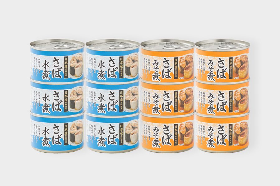 さば水煮6缶＆味噌煮6缶の12缶セットの商品写真